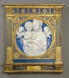 Madonna y Niño con querubines, c.1485